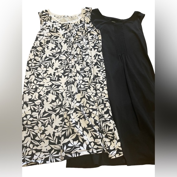 Lands End Women's Cotton 2 Dress Bundle Size Medium - Picture 2 of 13